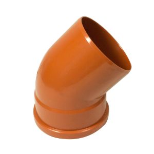 FloPlast 110mm Single Socket Bend 45°