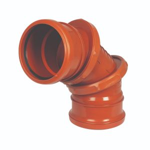 FloPlast 110mm 0-90° Adjustable Bend – Double Socket 0-90°