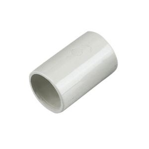 FloPlast Overflow 21.5mm Straight Coupling (White)