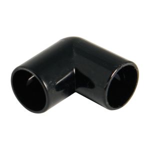 FloPlast Overflow 21.5mm 90° Bend (Black)