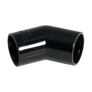 FloPlast Overflow 21.5mm 135° (45°) Bend (Black)