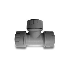 Polypipe PolyPlumb Equal Tee 22mm (Grey)