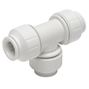 JG Speedfit Plastic Push-Fit Equal Tee 28mm (White)