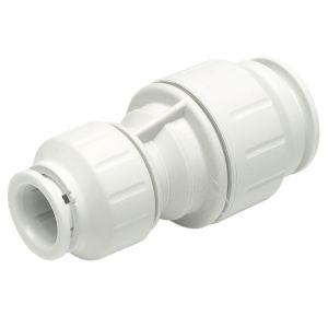 JG Speedfit Plastic Push-Fit Reducing Straight Connector 15mm x 10mm (White)