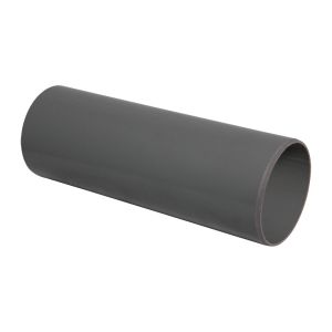 FloPlast 110mm Ring Seal Soil Pipe - Plain Ended 3m (Anthracite Grey)