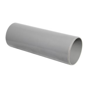 FloPlast 110mm Ring Seal Soil Pipe - Plain Ended 3m (Grey)