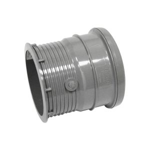 FloPlast 110mm Ring Seal Soil Drain Connector (Grey)