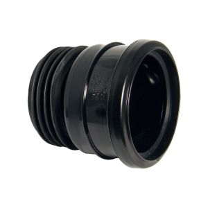 FloPlast 110mm Ring Seal Soil Universal Pipe Connector (Black)