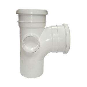 FloPlast 110mm Ring Seal Soil Branch 92½° (87½°) (White)