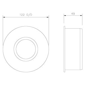 FloPlast 110mm Ring Seal Soil Waste Reducer 110mm (White)