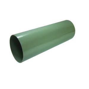 FloPlast 110mm Solvent Soil Pipe - Plain Ended 3m (Olive Grey)