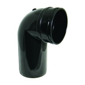 FloPlast 110mm Solvent Soil Bends 90° (Spigot/Socket) (Black)