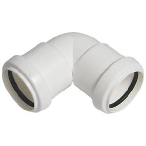 FloPlast Push-Fit Waste 90° Bend 32mm (White)