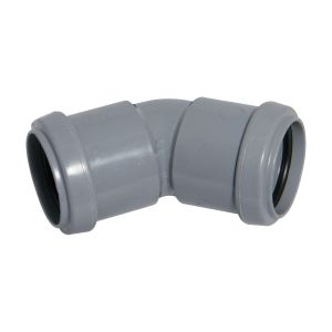 FloPlast Push-Fit Waste 135° (45°) Bend 40mm (Grey)