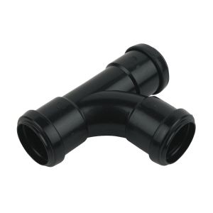 FloPlast Push-Fit Waste Tee 32mm (Black)