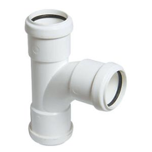 FloPlast Push-Fit Waste Tee 32mm (White)