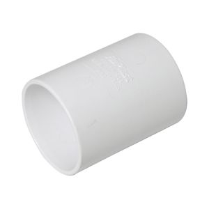 FloPlast ABS Solvent Weld Waste Straight Coupling 40mm (White)