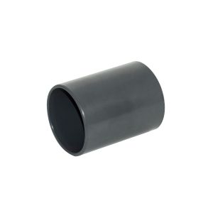 FloPlast ABS Solvent Weld Waste Straight Coupling 40mm (Anthracite Grey)