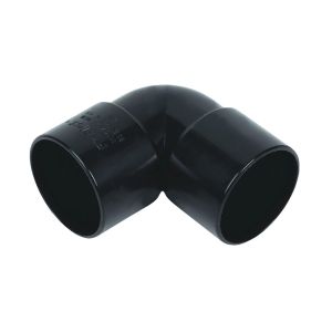 FloPlast ABS Solvent Weld Waste 90° Bend 32mm (Black)