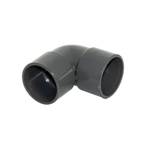 FloPlast ABS Solvent Weld Waste 90° Bend 32mm (Anthracite Grey)
