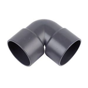 FloPlast ABS Solvent Weld Waste 90° Bend 50mm (Grey)