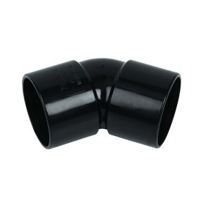 FloPlast ABS Solvent Weld Waste 135° (45°) Bend 32mm (Black)