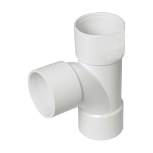 FloPlast ABS Solvent Weld Waste Tee 40mm (White)