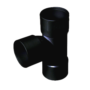 FloPlast ABS Solvent Weld Waste Tee 40mm (Black)